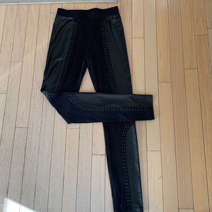 NWT Black Studded Liquid Leggings